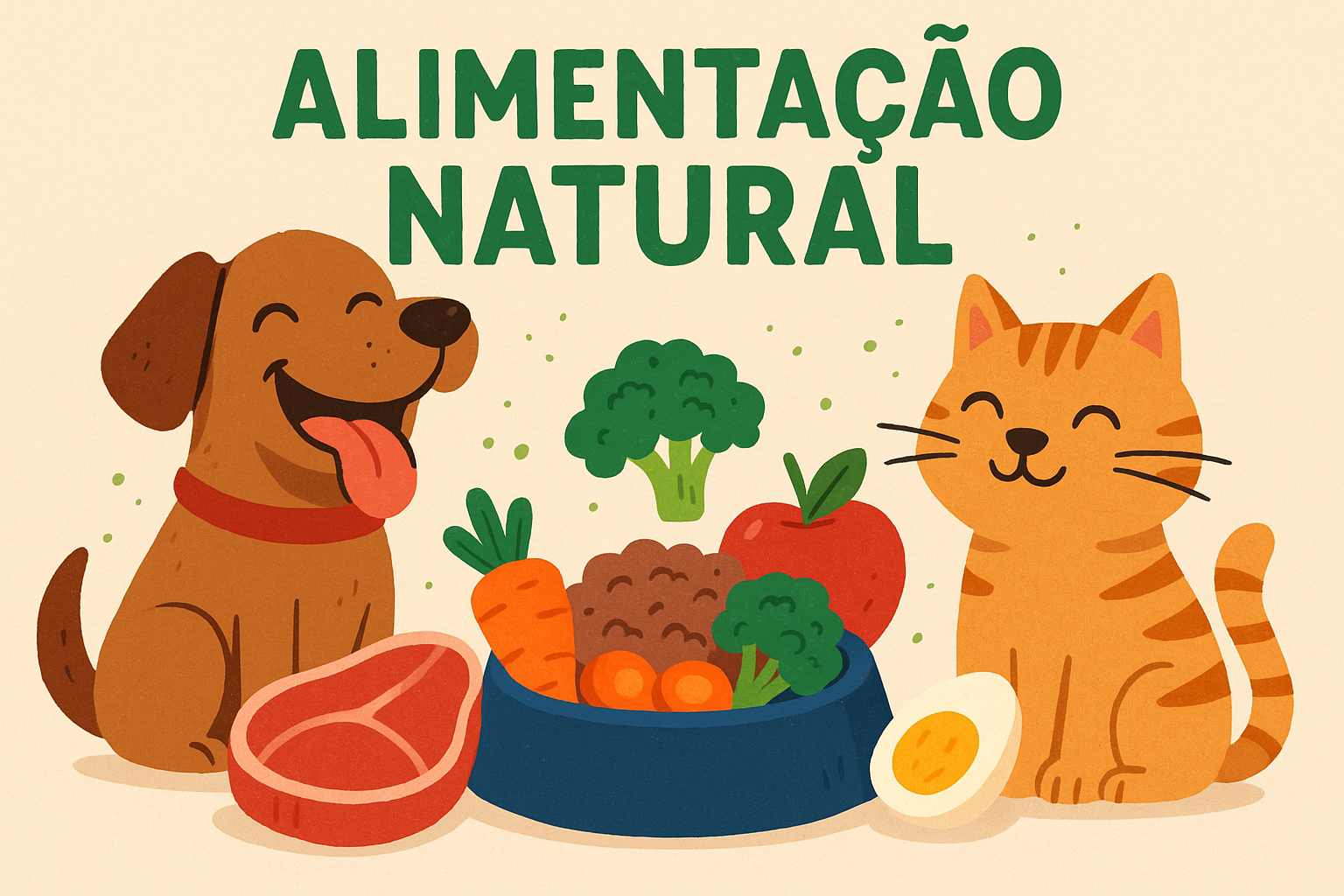 🐾 Hábito 1: Alimente com Intenção – Nutrição que Transforma 2 Alimentacao Natural para Pets Felizes